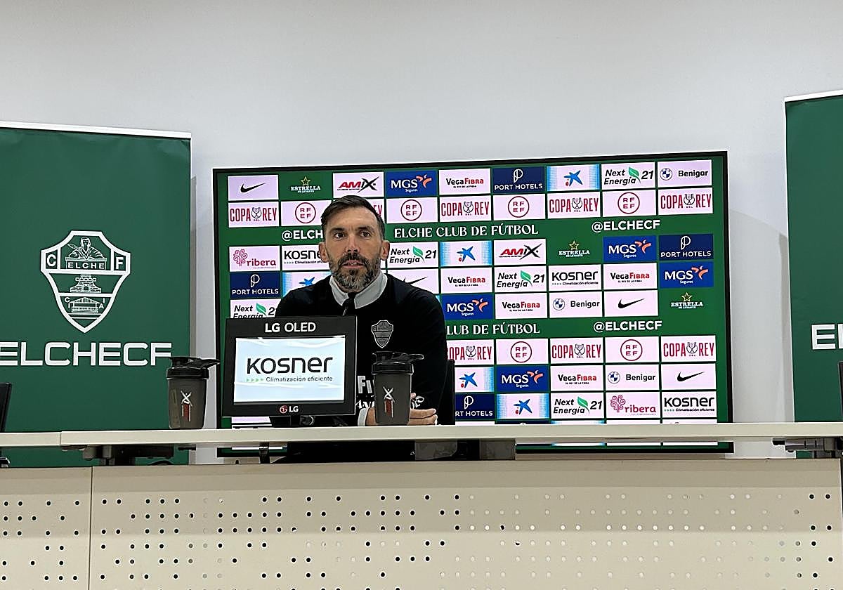 Sarabia, durante la previa copera, destaca la importancia de superar al Quintanar del Rey y confirma rotaciones en el once.