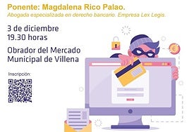 La OMIC organiza una charla en Villena para ayudar a la ciudadanía a prevenir y detectar las estafas bancarias más comunes.