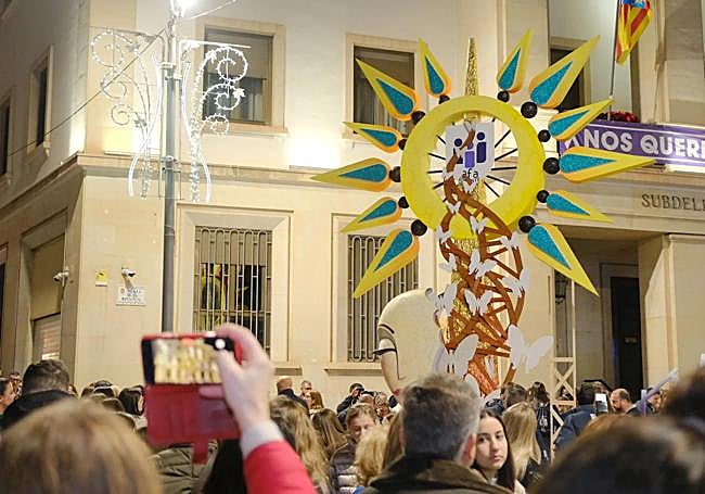 Plantà de la hoguera de Navidad de 2024.