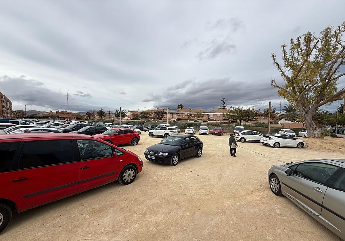 Aparcamiento situado en el solar de Marialice.