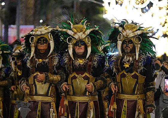 Entrada de Moros y Cristianos de Alicante, celebrada este sábado.