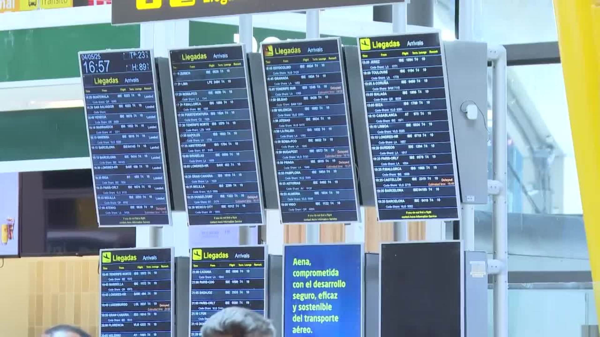 España recibió 41,3 millones de pasajeros aéreos internacionales hasta mayo, un 6,9% más