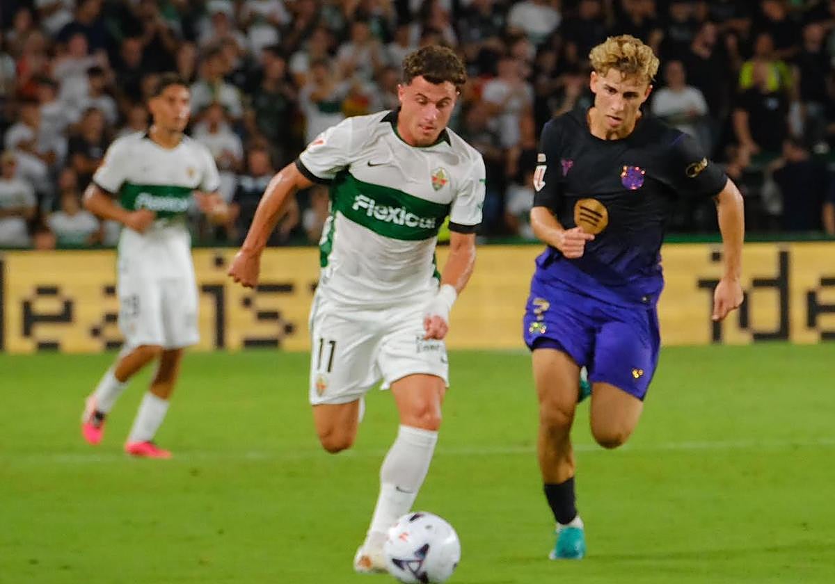 Photo: todoalicante.es Club Brugge and Sporting CP monitor Elche winger Germán Valera