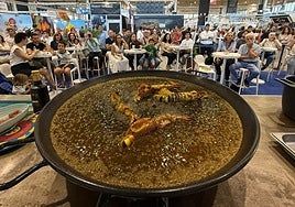'Showcooking' de arroz en Aliante Gastronómica.