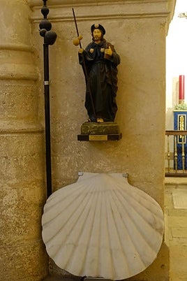 El apóstol Santiago de la Basílica de Santa María.