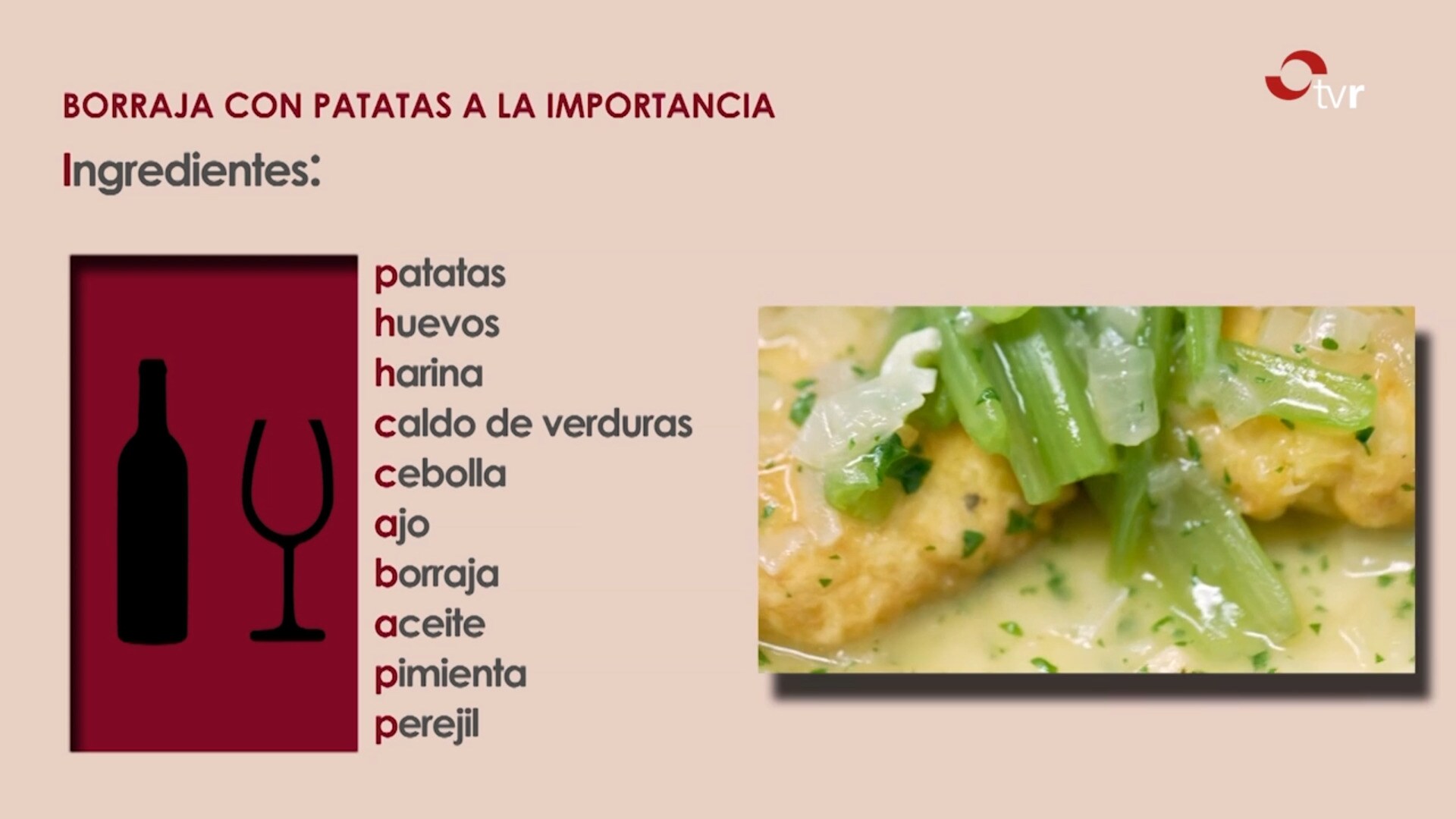 Borraja con patatas a la importancia, pasos e ingredientes 